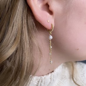 Hoops PRETTY pearl forgyldt slv