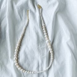 Halskde PERLETTE forgyldt slv