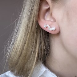 Up the ear Meghana cloud forgyldt slv