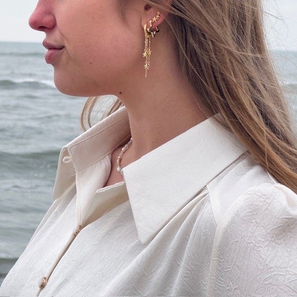 Kort skjorte MARY satin str. S-L