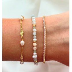 Armbnd MILENA Forgyldt Slv