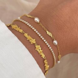 Armbnd JASMIN  Forgyldt Slv