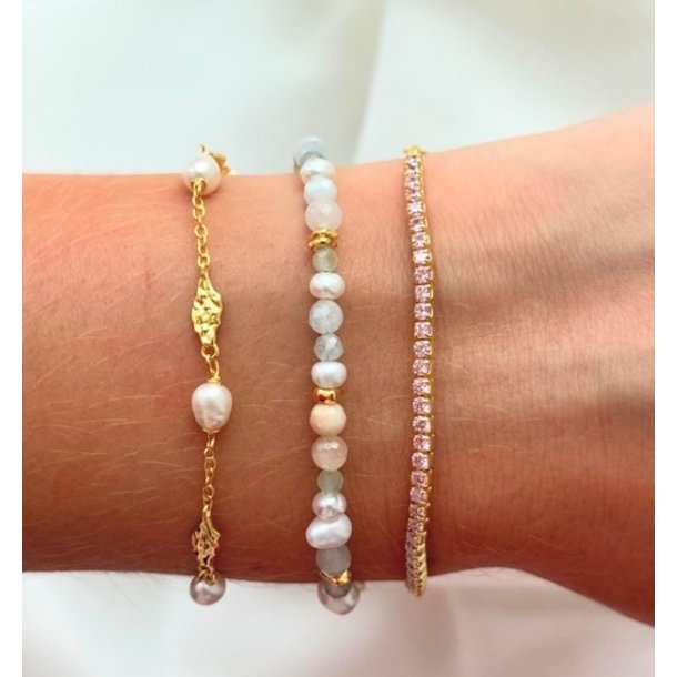 Armbnd MILENA Forgyldt Slv