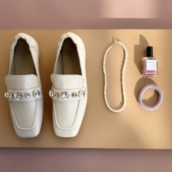 OH LORD Loafer Beige skind str. 36-41