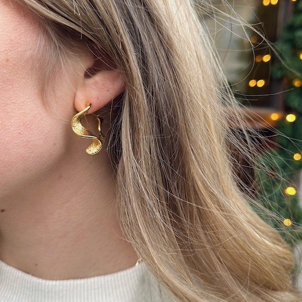 restik creol Rhumba BIG 30 mm forgyldt slv