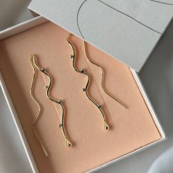 retrde WAVY Forgyldt slv