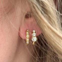 Hoops GLOW MAYA 15 mm vandfast 18kt. forgyldt