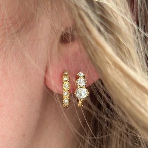 Hoops GLOW MAYA 15 mm vandfast 18kt. forgyldt