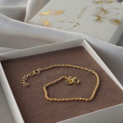 Armbnd ROPE Forgyldt Slv