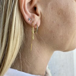 restikker Carolina BL forgyldt slv