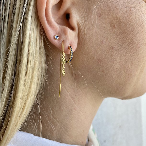 restikker Carolina BL forgyldt slv