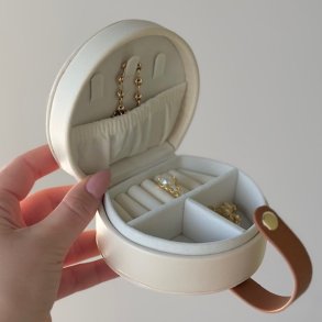 Smykkeskrin halvrund 