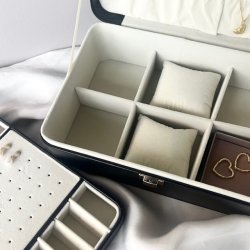 Stort smykkeskrin SORT - Aqua Dulce limited edition