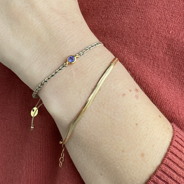 Armbnd Malou  forgyldt slv