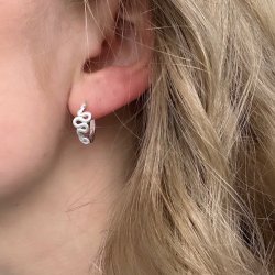 HOOPS SNAKE 15mm Sterling Slv