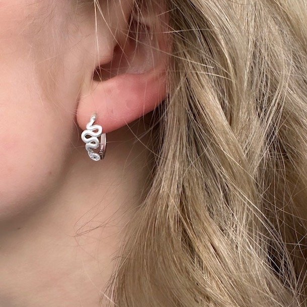 HOOPS SNAKE 15mm Sterling Slv