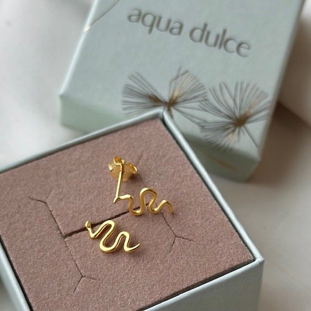 restikker snake forgyldt slv