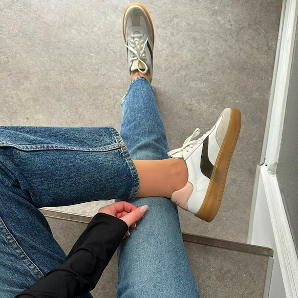 Sneakers THE POWER SNEAK hvid skind str 37-41