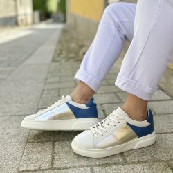 POWER Sneakers Bl� skind str 37-41