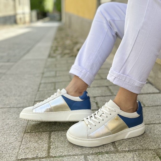 POWER Sneakers Bl� skind str 37-41