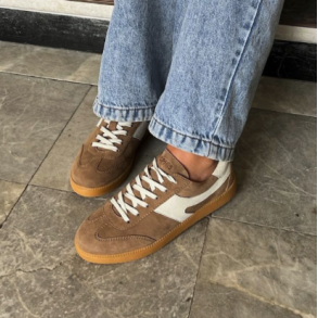 Sneakers FREAK OUT taupe ruskind str 36-41