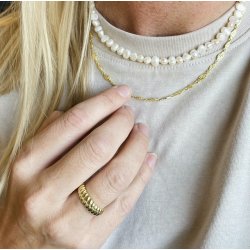 Fingerring SUKI forgyldt slv