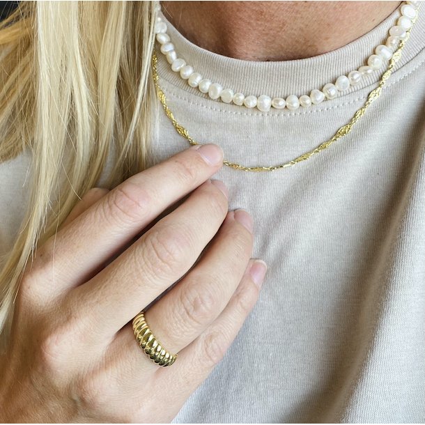 Fingerring SUKI forgyldt slv