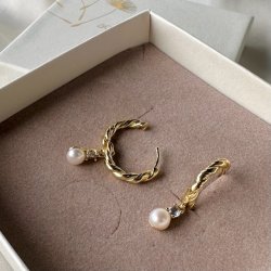 Hoops CURLY SKY 20 mm Forgyldt Slv