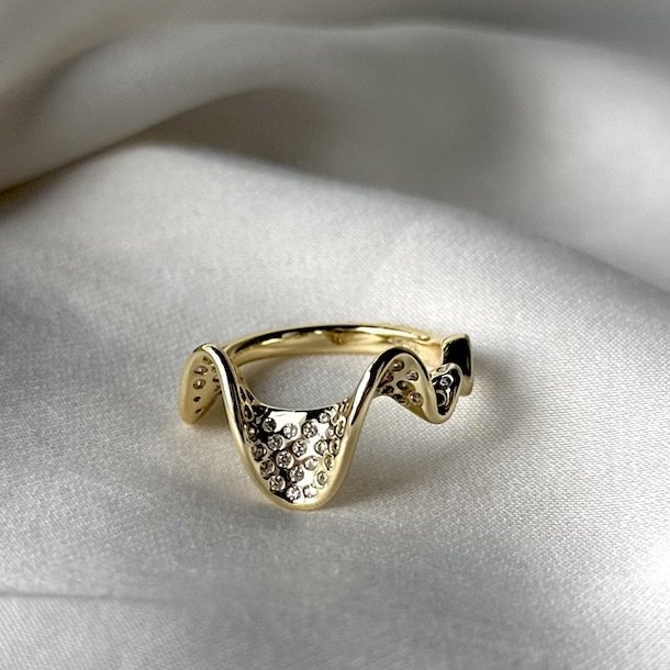 Fingerring RHUMBA DARLING Forgyldt Slv