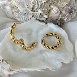 Hoops CAMILLE 26 mm vandfast 18kt. forgyldt