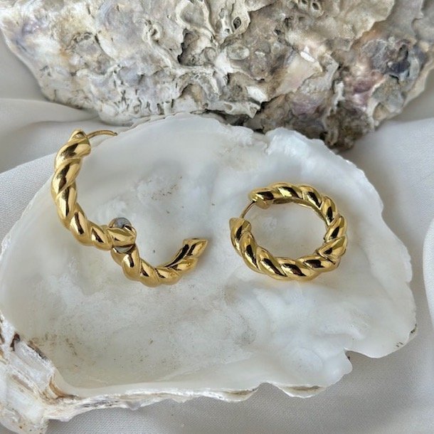 Hoops CAMILLE 26 mm vandfast 18kt. forgyldt