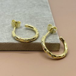 HELIX restik creol 15mm pastel - forgyldt slv