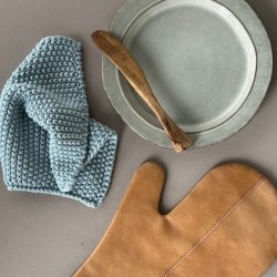 grydelap mynte strikket b: 22 l: 22