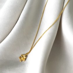 Halskde JASMIN Forgyldt Slv