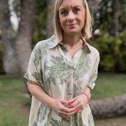 Kjole med lommer viskose s-XL