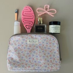 Toilettaske stor flora