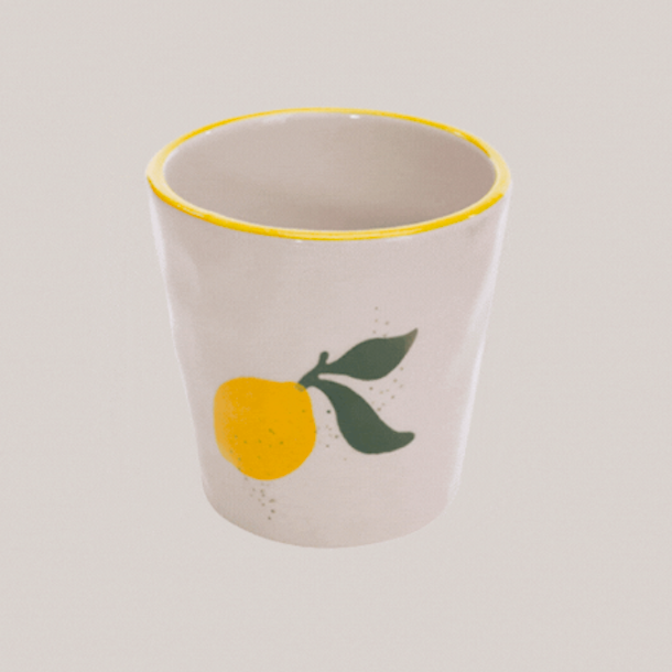 Krus citron picnic keramik