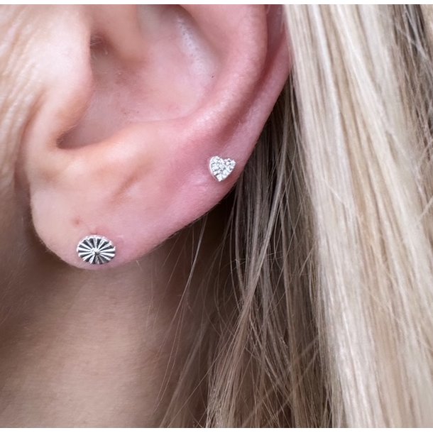 Sm restikker TINY HEART Sterling slv