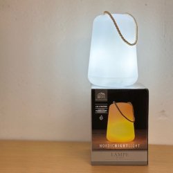 Lampe med rebshank LED