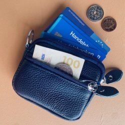 Pung m. 2 rum og nglering skind 