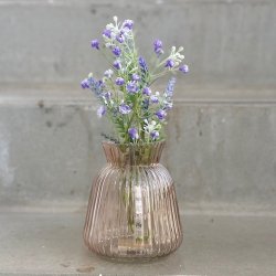 Vase glas brun H 13,4 cm