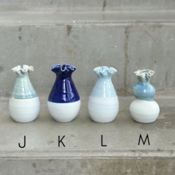 Vase Midi keramik half glace ca 10 cm