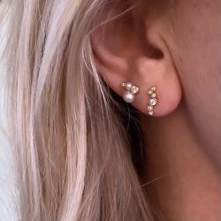 restikker Halley petite forgyldt slv