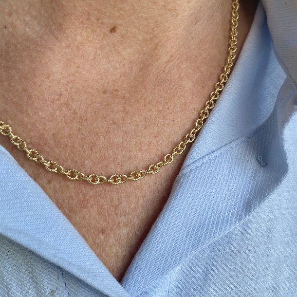 Halskde BALOO Forgyldt slv