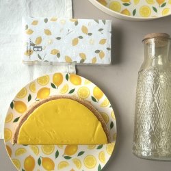 Tallerken citron picnic D 25 cm 