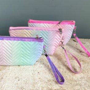 lille toilettaske regnbue