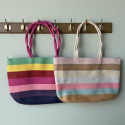 Flet taske color stribe