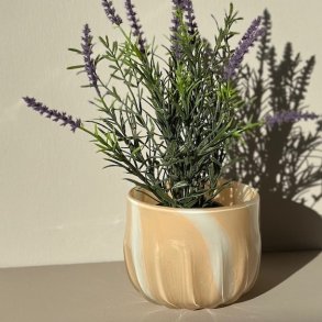 Jolie urtepotte 2-farvet GLas