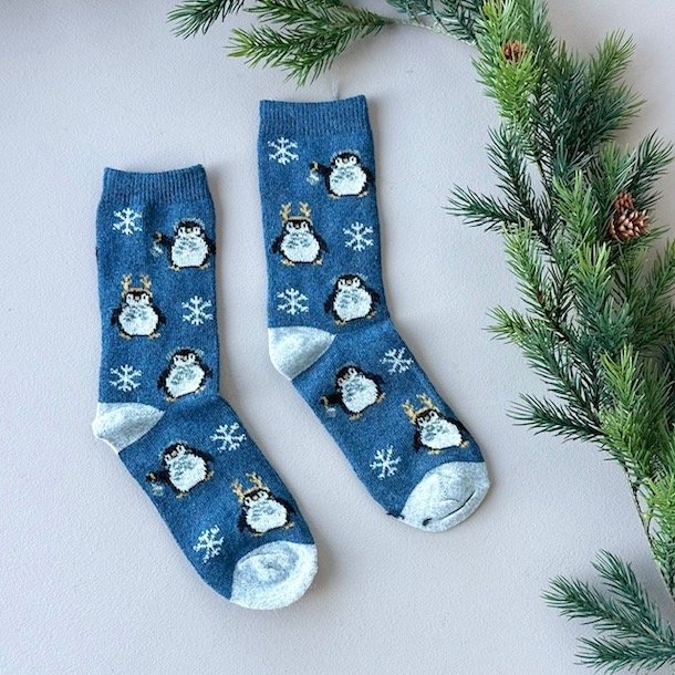 Uldstrmpe pingvin str 35-40