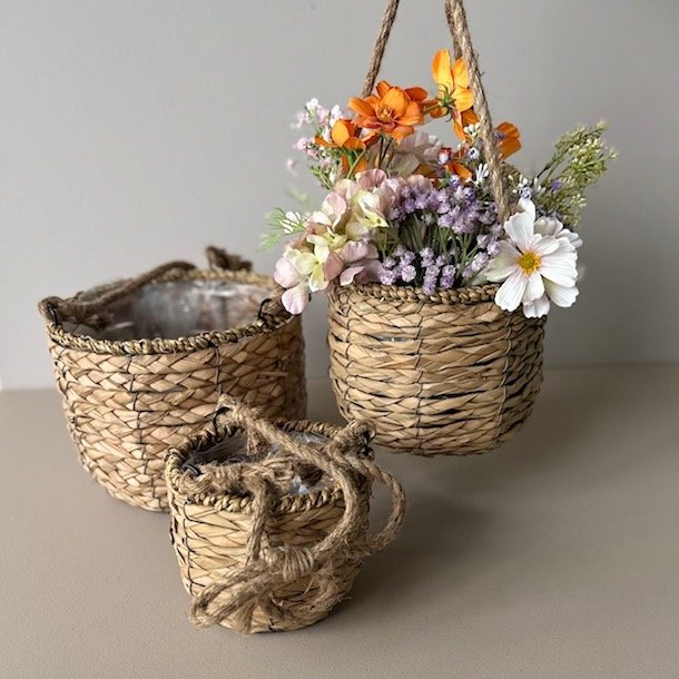 Blomsterpotter st af 3 stk  Natur sgrs